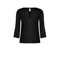 Blusa ampla quadrada em cetim com mangas 3/4 Rinascimento 2