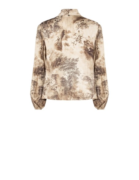 Blusa Fluida em Viscose com Laço Rinascimento