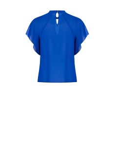 Blusa Fluida Em Georgette Com Maxi Volantes Rinascimento 2