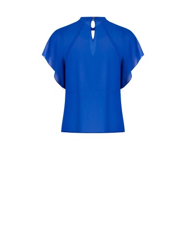 Blusa Fluida em Georgette com Maxi Folhos Rinascimento