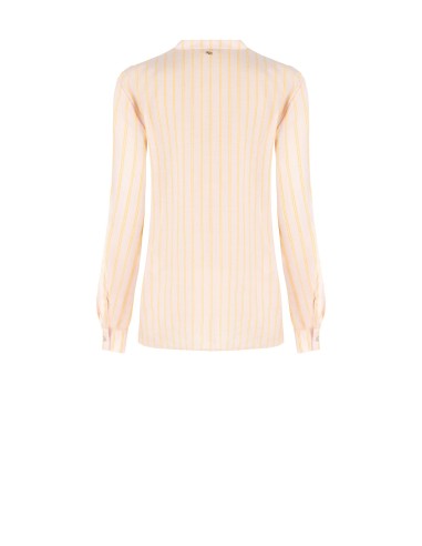 Camisa Regular em Tecido Leve com Folhos Rinascimento