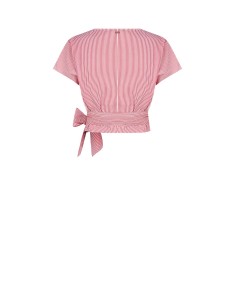 Blusa Cruzada em Algodão às Riscas Rinascimento 2