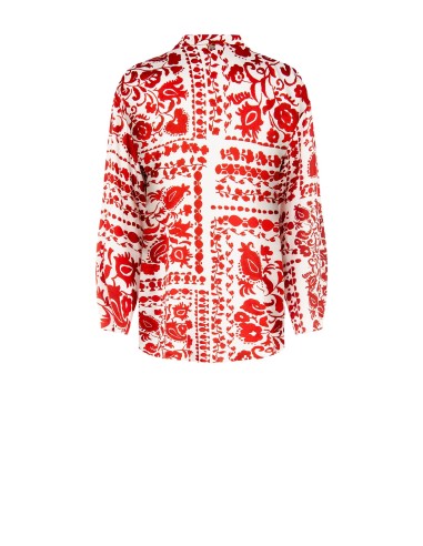 Camisa Oversize Em Viscose Rinascimento