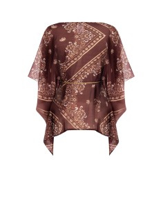 Blusa Kimono em Viscose com Cinto de Corda Combinada Rinascimento 2