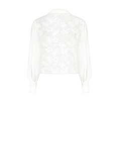 Blusa Ampla em Mistura de Viscose Devoré Rinascimento 2