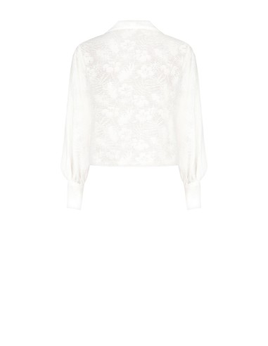 Blusa Ampla Em Mistura De Viscose Devoré Rinascimento