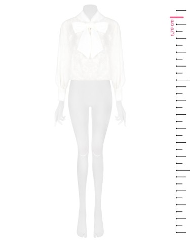 Blusa ampla em mistura de viscose devoré Rinascimento