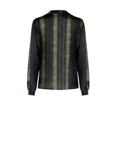 Camisa Ampla e Fluida em Cetim com Estampa Piton Rinascimento 2