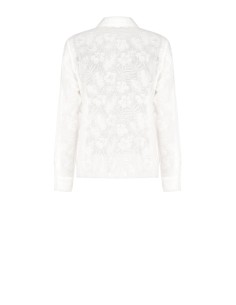 Camisa Ajustada em Mistura de Viscose Perfurada Rinascimento 2