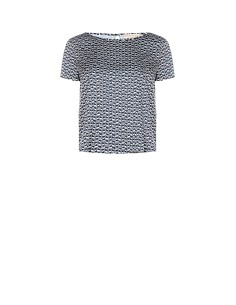 Blusa Fluida Em Raso Estampado Rinascimento