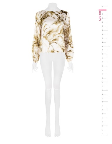 Blusa ampla com manchas de glitter Rinascimento