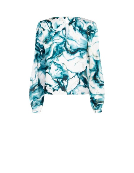 Blusa ampla com manchas de glitter Rinascimento