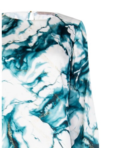 Blusa ampla com manchas de glitter Rinascimento