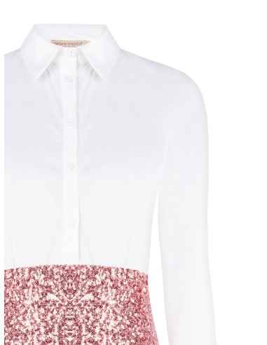 Blusa com a parte inferior coberta de lantejoulas Rinascimento