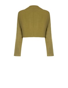 Blazer Cropped em Misto de Linho Rinascimento 2