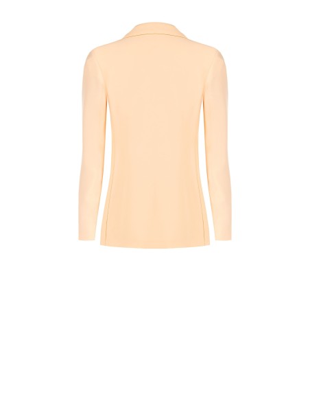 Blazer Entalhado em Crepe Rinascimento