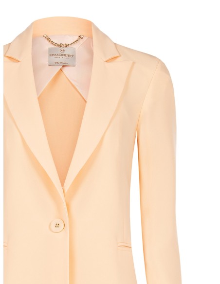 Blazer ajustado em crepe Rinascimento
