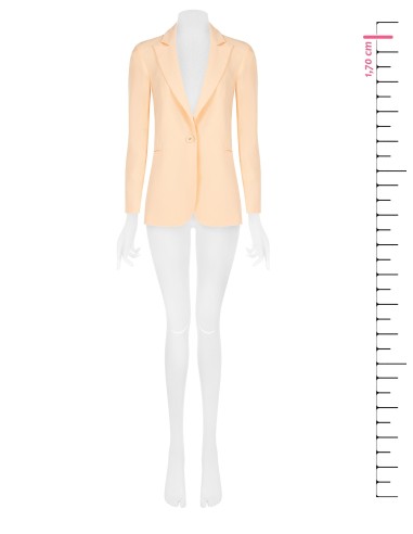 Blazer Entalhado em Crepe Rinascimento