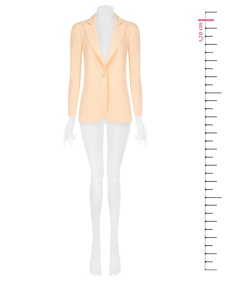 Blazer Entalhado em Crepe Rinascimento
