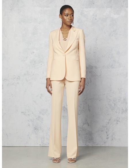 Blazer ajustado em crepe Rinascimento
