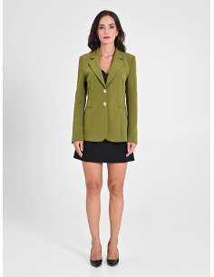 Blazer em tecido técnico com botões com logótipo Rinascimento 2