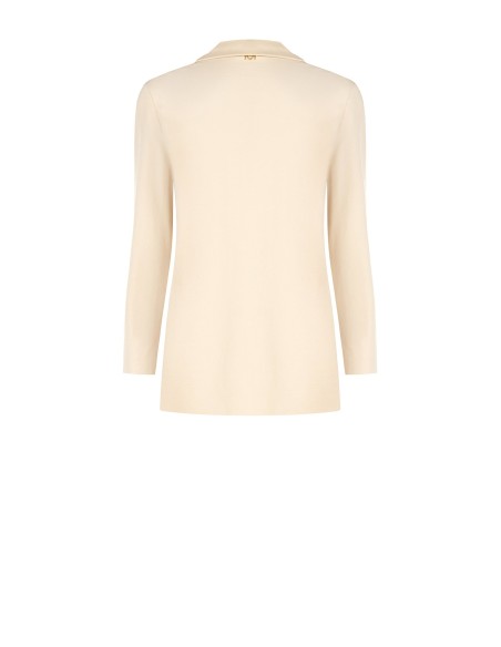 Blazer Entalhado Aberto em Tecido Técnico Rinascimento