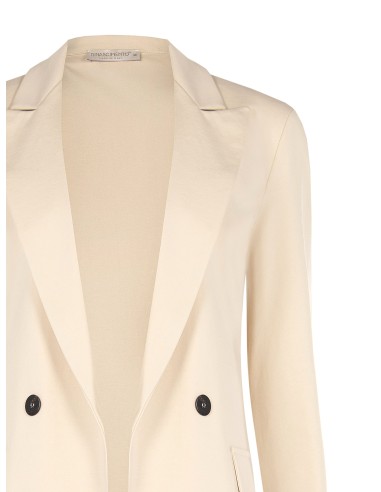 Blazer Entalhado Aberto Em Tecido Técnico Rinascimento