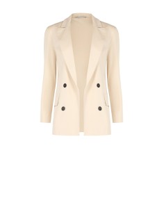 Blazer entalhado aberto em tecido técnico Rinascimento