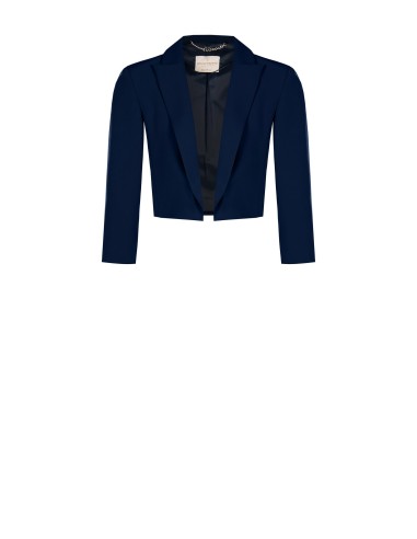 Blazer curto aberto em tecido técnico Rinascimento