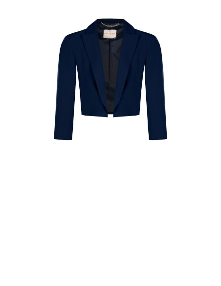 Blazer curto aberto em tecido técnico Rinascimento