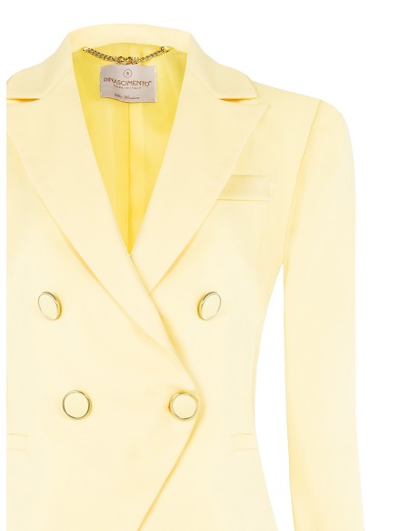 Blazer entalhado em tecido de poliviscose Rinascimento