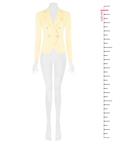 Blazer Entalhado em Tecido de Poliviscose Rinascimento