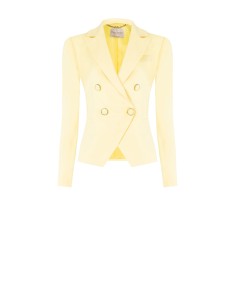 Blazer Acinturado em Tecido de Poliviscose Rinascimento