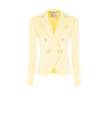 Blazer Acinturado em Tecido de Poliviscose Rinascimento