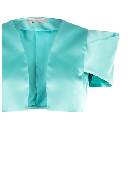 Bolero Curto Aberto em Cetim Rinascimento