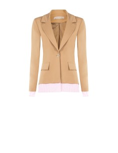Blazer em poliviscose com inserções às riscas Rinascimento