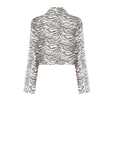 Casaco de ganga elástico com padrão de zebra Rinascimento 2