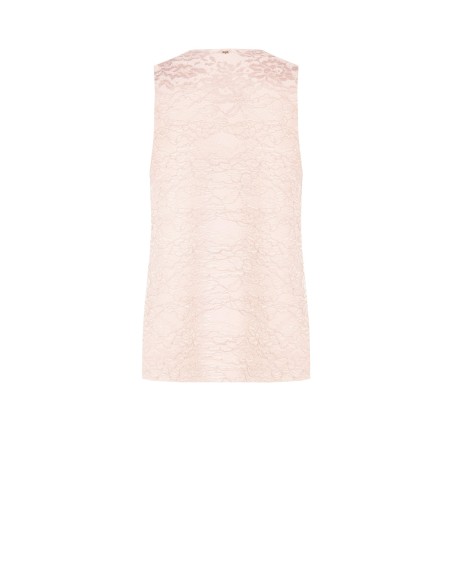 Colete Longo Aberto Em Renda Rinascimento