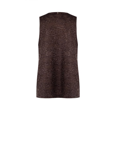 Colete Longo Aberto em Renda Rinascimento