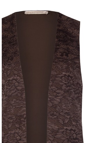 Colete Longo Aberto em Renda Rinascimento