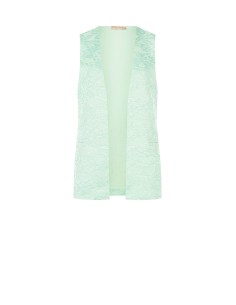 Colete longo aberto em renda Rinascimento