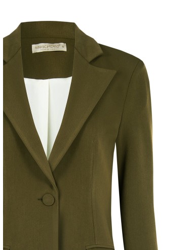 Blazer acinturado em tecido técnico Rinascimento