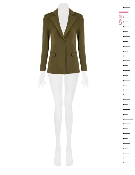 Blazer acinturado em tecido técnico Rinascimento