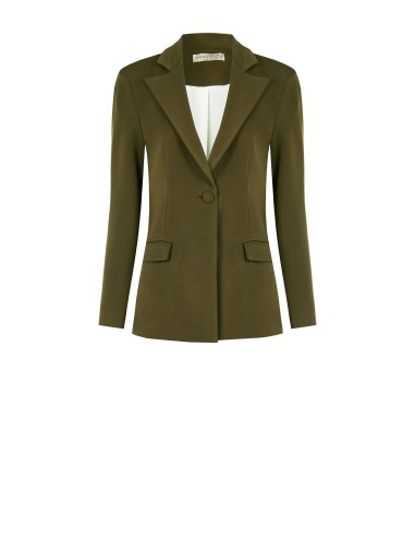 Blazer Cinturado em Tecido Técnico Rinascimento