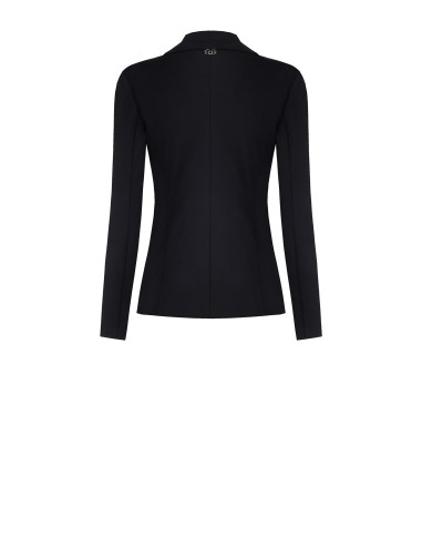 Blazer curto acinturado em mistura de algodão Rinascimento