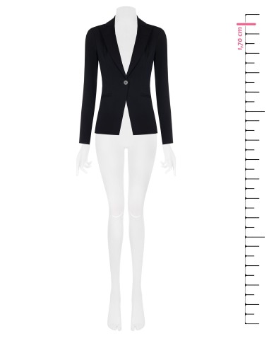 Blazer curto cintado em mistura de algodão Rinascimento