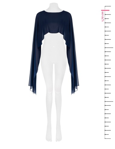 Bolero em georgette comprido nos braços Rinascimento