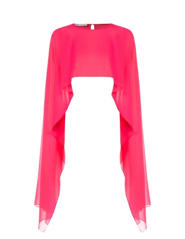 Bolero em Georgette Comprido nas Mangas Rinascimento