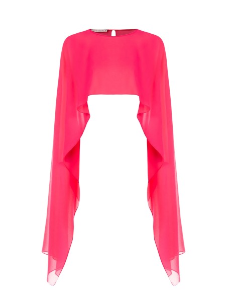 Bolero em Georgette Comprido nas Mangas Rinascimento