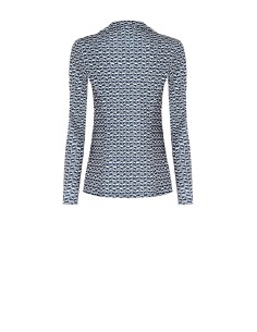 Blazer acinturado em scuba crepe estampado Rinascimento 2